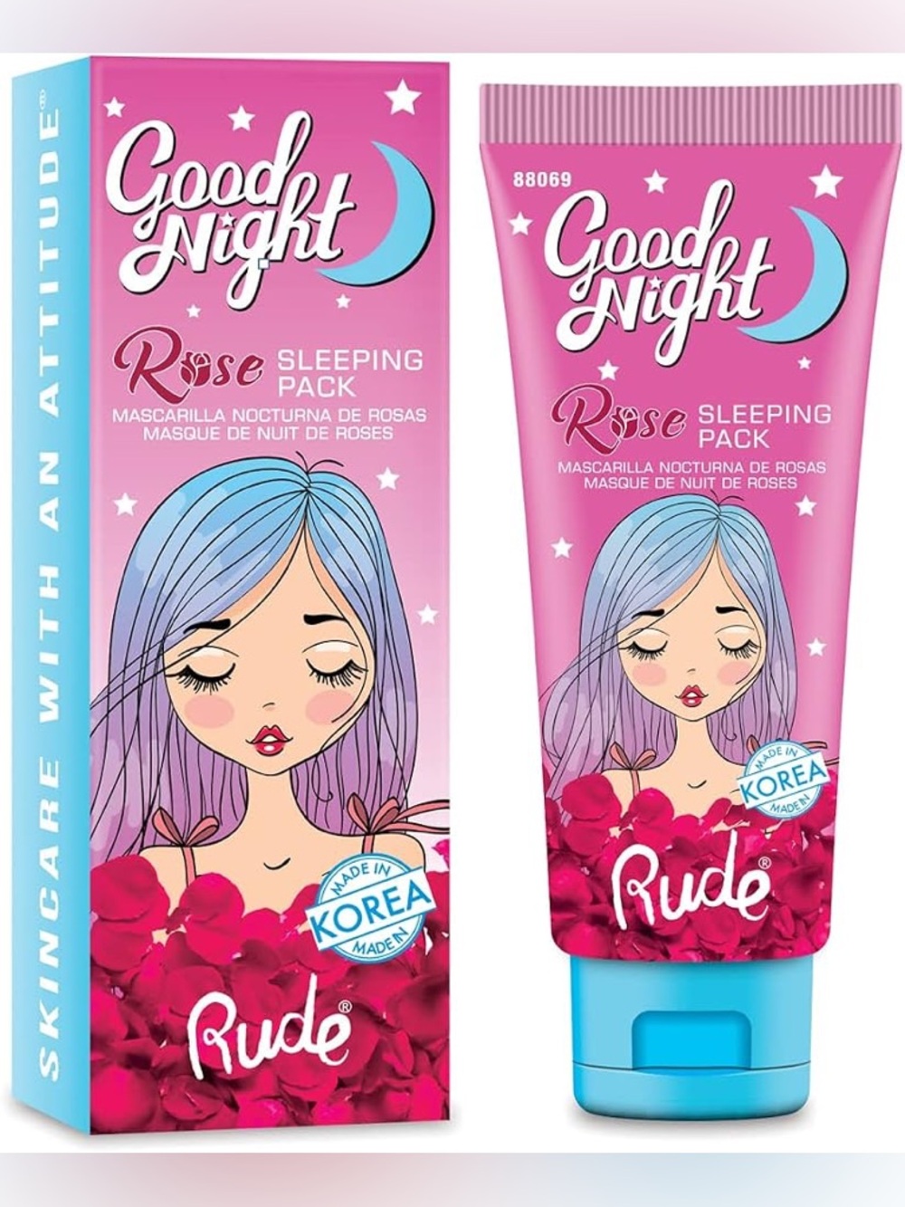 Rude Cosmetics  Good Night Rose Sleeping Mask